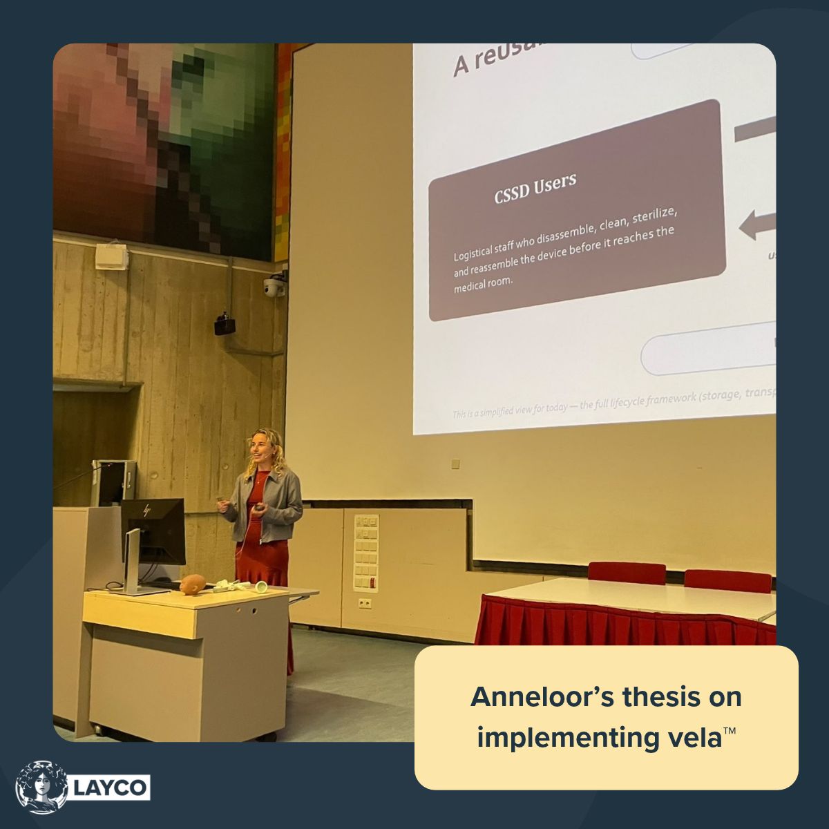 Original photo from LAYCO’s post about Anneloor Memelink’s graduation.