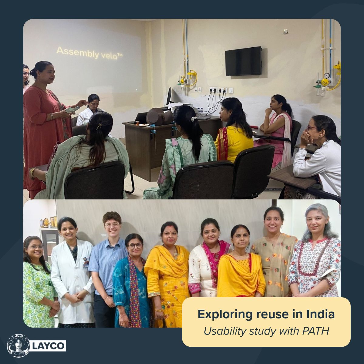 Original photo from LAYCO’s update on the vela usability study in India.