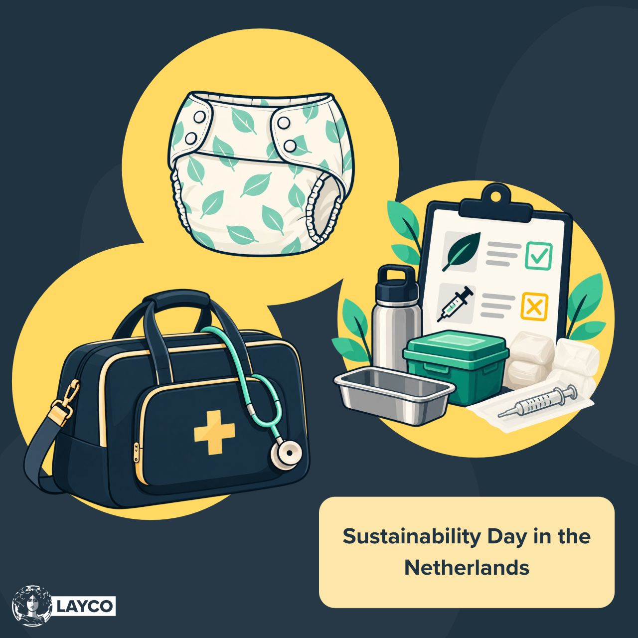 Original image from Thom Weustink’s Sustainability Day post, reposted by LAYCO.